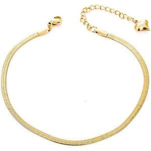 Gold Anklets for Women Waterproof,18K Gold Plated Anklet for Women Snake Chain